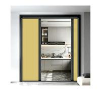 Custom Size Interior Accordion Door, Foldable Sliding Room Divider, Blackout Privacy Screen for Home Storage & Closet Separation(Yellow,60" x 80")
