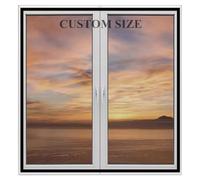 Custom Size Mosquito Netting,Fly Screen for Windows and Doors,Cats Anti-escape Safety Net with Zipper,Keep Flies,Mosquitoes,Bugs & Insects Out