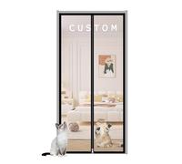 Custom Size Pet Screen Door Insects Protection Door Mesh, Cat Resistant Scratch Proof Mesh Mosquito Screen Door, Prevent Pet Escape Door Curtains (Custom Size)