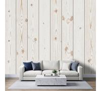 Custom Size Photo Wall Mural Rustic Cottagecore W250 x H175 cm | Premium Non-Woven Mural Wallpaper, Wood Plank Texture Wall Art 3D Wallpaper Decoration for Living Room Bedroom TV Backdrop