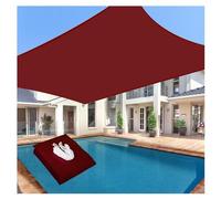 Custom Size Red Shade ClothUV Resistant Breathable TearResistant Canopy for Outdoor Patio Rainproof 4m x 4m Sun Shade Solution