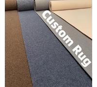 Custom Size Rug, Bespoke Non-Slip Carpet, Tailored Area Rugs Staircase, Cut to Shape Dirt Trapper Barrier Mat Indoor Outdoor Kitchen Entryway Doormat, Washable Heavy Duty Commercial Office Runner Rug