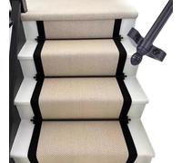 Custom Size Stair Rods, Black Brass Staircase Carpet Retaining Rods Thinner Than 1/2", Home House Rug Grippers Decorative Bars for Wooden/Curved Stairs Steps(13 Pcs,49 in/124.5 cm)