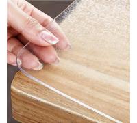 Custom Size Table Cover Clear Protector, Waterproof PVC Desk Mat, Bespoke Office Furniture Floor Surface Anti-Scratch Plastic Transparent Tablecloth Heat Resistant, Countertops Surfaces - 30 * 50cm