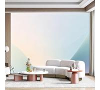Custom Size Wall Mural Abstract Gradient Pastel Waves Modern Minimalist Art SelfAdhesive Wall Fabric Removable for Home Office Decor
