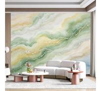 Custom Size Wall Mural Abstract Swirl Gold Silver Vein Marble Texture Watercolor Effect SelfAdhesive Wall Fabric Removable for Home Office Decor