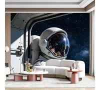 Custom Size Wall Mural Astronaut Space Galaxy Planet View Modern SciFi Realistic SelfAdhesive Wall Fabric Removable for Home Office Decor