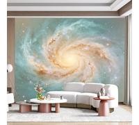 Custom Size Wall Mural Celestial Nebula Spiral Galaxy Outer Space Stars Swirl Abstract SelfAdhesive Wall Fabric Removable for Home Office Decor