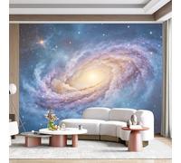 Custom Size Wall Mural Cosmic Galaxy Swirl Space Nebula Starry Night Sky Panoramic 3D Effect SelfAdhesive Wall Fabric Removable for Home Office Decor