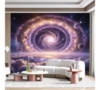 Custom Size Wall Mural Cosmic Nebula Galaxy Swirl Celestial Clouds 3D Effect SelfAdhesive Wall Fabric Removable for Home Office Decor