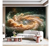 Custom Size Wall Mural Cosmic Nebula Swirl Sky Stars Galactic Swirl Abstract Watercolor SelfAdhesive Wall Fabric Removable for Home Office Decor