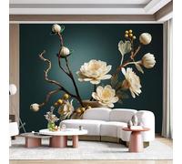 Custom Size Wall Mural Delicate Floral Arrangement Elegant Botanical Nature Inspired SelfAdhesive Wall Fabric Removable for Home Office Decor