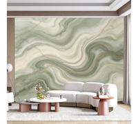 Custom Size Wall Mural Green Agate Swirl Gold Vein Textured Modern Geometric SelfAdhesive Wall Fabric Removable for Home Office Decor