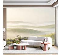 Custom Size Wall Mural Misty Meadow Sunrise Rolling Hills Landscape Pastoral Nature Scenery SelfAdhesive Wall Fabric Removable for Home Office Decor