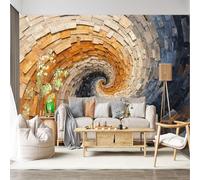 Custom Size Wall Mural Self-Adhesive Removable Fabric Abstract Swirl Texture Vortex Deep Tunnel Modern Geometric Large Wall Sticker Decor for Living Room