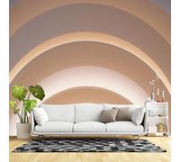 Custom Size Wall Murals,Abstract Archway Geometric Pattern Warm Light Curves Modern Architectural Design,SelfAdhesive Wall Fabric(NO PVC) Removable Large Wallpaper for Living Room,Bedroom