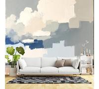 Custom Size Wall Murals,Abstract Landscape Clouds Island Trees Coastal Scene Serene Sky,SelfAdhesive Wall Fabric(NO PVC) Removable Large Wallpaper for Living Room,Bedroom