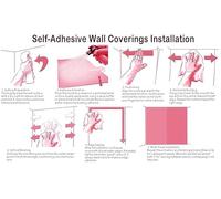 Custom Size Wall Murals Blue-Eyed Owl Brown White Spotted Cherry Blossom Branch Starry Night Sky Green Bamboo,Living Room Bedroom Office Removable Self-Adhesive Photo Wallpaper