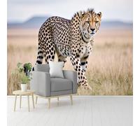 Custom Size Wall Murals， Cheetah Animal Print， African Wildlife， Predator Pattern， Nature Photography， SelfAdhesive Removable Peel and Stick Wallpaper， for Living Room，Bedroom，Shop，Office，Kids