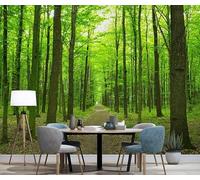 Custom Size Wall Murals，Removable Peel and Stick Self-Adhesive Wall Murals Large Photo Wallpaper,Forest wall Sticker for Living Room Bedroom