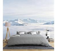 Custom Size Wall Murals Snow-Capped Mountain Peaks Above the Clouds Removable Self-Adhesive Wallpaper for Bedroom Living Room Dining Room