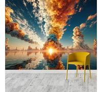 Custom Size Wall Murals: Surreal Landscape Reflections, Self-Adhesive Removable Covering, Photo Wallpaper for Living Room/Bedroom/Store/Office/Kids