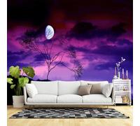 Custom Size Wall Murals,Winter Snow Covered Pine Forest Frosty Woodland Morning Light,SelfAdhesive Wall Fabric(NO PVC) Removable Wallpaper for Living Room,Bedroom