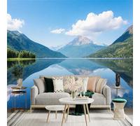 Custom Size Wall Sticker Mural，Abstract Mountain Landscape Waves Gold Lines，Removable SelfAdhesive Wall Fabric Large Photo Wallpaper for Living Room Bedroom