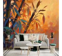 Custom Size Wall Sticker Mural，Golden Mountain Fog Sky Landscape，Removable SelfAdhesive Wall Fabric Large Photo Wallpaper for Living Room Bedroom