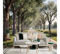 Custom Size Wall Sticker Mural，Majestic Snow Mountains River Valley Landscape，Removable SelfAdhesive Wall Fabric Large Photo Wallpaper for Living Room Bedroom