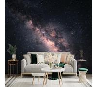Custom Size Wall Sticker Mural， Milky Way Galaxy， Cosmic Starlight， Nebula Space View， for wall Decoration， peelandstick wall Decals.