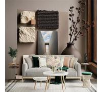 Custom Size Wall Sticker Mural， Minimalist Interior Design with Natural Textures and Architectural Passageway， for wall Decoration， peelandstick wall Decals.