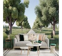 Custom Size Wall Sticker Mural，Misty Mountain River Boat Waterfall Autumn Trees，Removable SelfAdhesive Wall Fabric Large Photo Wallpaper for Living Room Bedroom