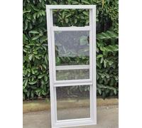 Custom Size White Vertical Sliding Roof Ventilation Window for Sheds, Chicken Coops & Bathrooms - Flush Mount, 10-24 Inch Wide (WxH 12x39in/30x98cm)