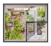 Custom Size Window Screen Insect Mesh,Self-Adhesive Fly Screen Mosquito Net,Window Net to Keep Bugs Out,Cat Pet Anti-Escape Safety Window Netting