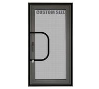 Custom Size Window Screen Mesh,Universal Semi-Transparent Mosquito Insect Screens,Cat Window Protection,Double Zipper Self-Adhesive Netting