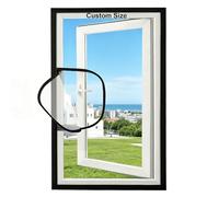 Custom Size Window Screen Mesh, Window Fly Screens for Windows Nets to Keep Bugs Out, Semi-Transparent Fiberglass Window Screen, Cat Window Protection