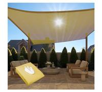 Custom Size Yellow Shade Sail - UV Resistant, Rainproof & Breathable Patio Canopy for Garden, Lawn, Party Solar Shade - 3m x 4m Outdoor Protection