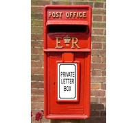 CUSTOM SIZED SIGN/NOTICE/PLAQUE "" PRIVATE LETTER BOX "" for your traditional red royal mail post office letterbox/post box - TELL US YOUR SIZE (in mm) AFTER ORDERING