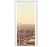 Custom Sizes Magnetic Screen Door for French Doors/Sliding Glass Doors/Patio Doors,Magnetic Fly Screens for Doors,Washable Mesh,Automatically Curtain for Room, Kitchen, Balcony