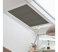 Custom Skylight Blackout Pleated Blinds - Energy Saving Cellular Shades for Roof Windows Noise Reducing Easy Install Stylish Stone Finish