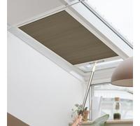 Custom Skylight Blinds - Energy Efficient Blackout Pleated Shades for Roof Windows Noise Reduction Cellular Shades Easy Install (Coffee Color Custom Size)