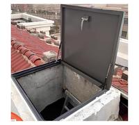 Custom Skylight Hatch Door Lockable Crawl Space Access Cover Gas Spring Handle 20-36 Inch Sizes Basement Door Secure & Convenient Solution for Easy Access