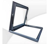 Custom Skylight Roof Window DoubleLayer Tempered Glass Aluminum Alloy Frame Insulated Design Perfect for Home Interiors Size: 75x50cm (29.5x19.7in)