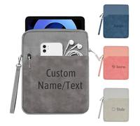 Custom Sleeve for Laptop Tablet with Engraved Text Name Letter Personalized Carrying Case Protective Slim Cover Compatible with iPad Pro/Air Customized Case Lightweight Computer Liner Bag 12.9-13 Inch