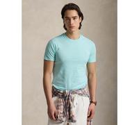 Custom Slim Fit Crew Neck T-Shirt Aqua Blue