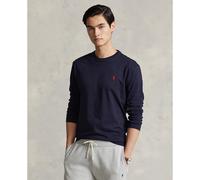 Custom Slim Fit Long Sleeve T-Shirt Navy Blue