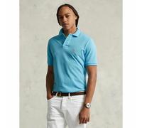 Polo Ralph Lauren Mens French Turquoise Short-sleeved Logo-embroidered Custom-fit Cotton-piqué Shirt S