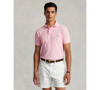 Custom Slim Fit Polo Shirt with Pony Player Embroidery Pale Pink