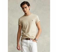 Custom Slim Fit T-Shirt in Soft Cotton Light Beige